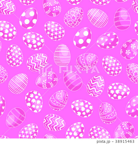 Easter eggs seamless pattern. Easter eggs seamless pattern. 38915463
