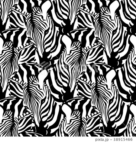 Zebra seamless pattern. Zebra seamless pattern. 38915466