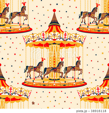 Carousel with horses 38916118