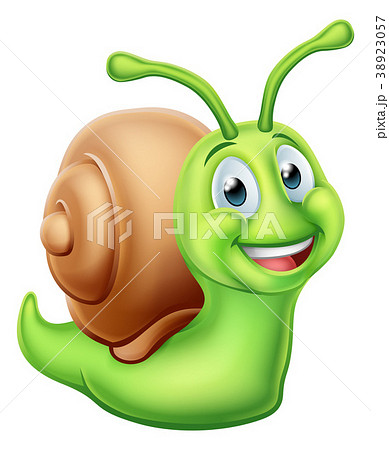 Snail Cartoon Character - Stock Illustration [38923057] - PIXTA