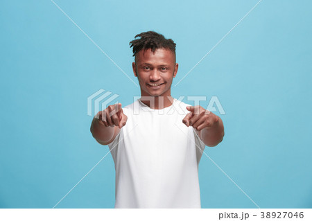 The happy afro-american businessman point you and The happy afro-american businessman point you and 38927046