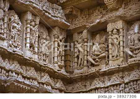Inner view of Rani ki vav, Patan, Gujarat, India Inner view of Rani ki vav, Patan, Gujarat, India 38927306