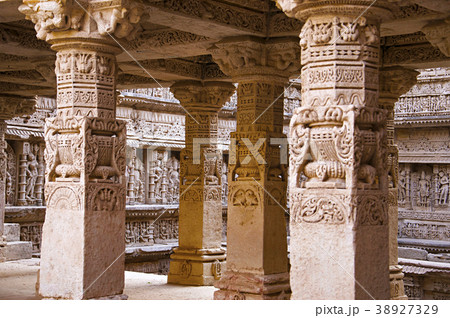 Carved idol on the inner wall of Rani ki vav  38927329