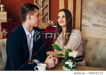 Happy young couple taking selfie with smart phone 38929133