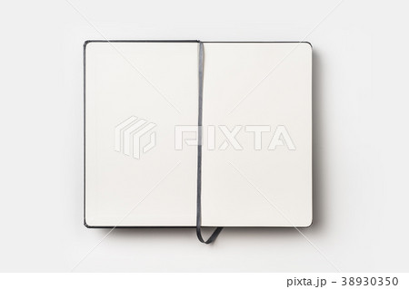 Top view of notebook isolated on white background Top view of notebook isolated on white background 38930350