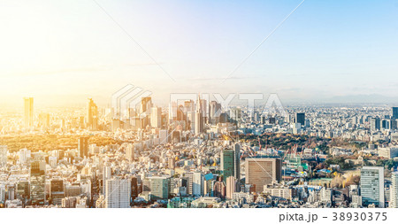 aerial city skyline in Roppongi Hill, Tokyo, Japan aerial city skyline in Roppongi Hill, Tokyo, Japan 38930375