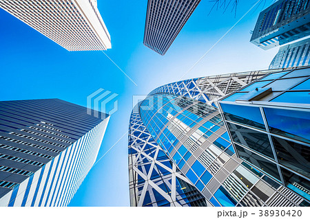 city skyline in Shinjuku, Tokyo, Japan 38930420