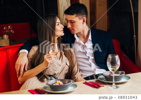 Happy young couple taking selfie with smart phone 38931043