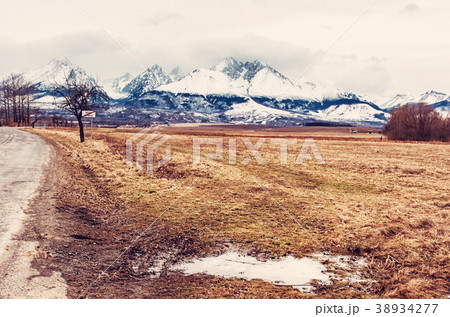 Lomnicky peak from Velka Lomnica, High Tatras Lomnicky peak from Velka Lomnica, High Tatras 38934277