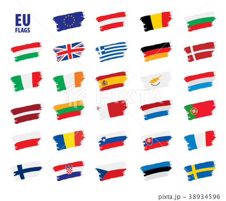 flags of the european union flags of the european union 38934596