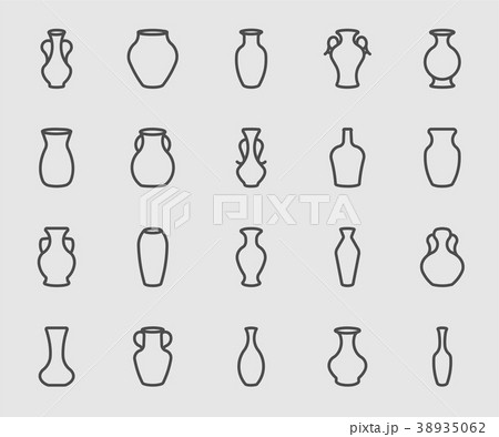 Vase line icon Vase line icon 38935062