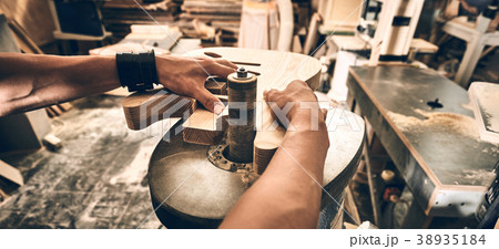 Manufacture of guitars. 38935184