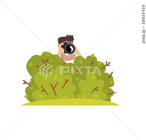 Professional male photographer paparazzi with 38935439