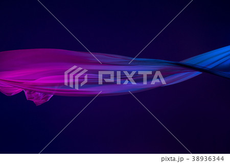 Smooth elegant transparent blue cloth separated on Smooth elegant transparent blue cloth separated on 38936344