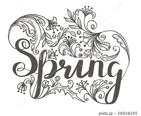 Fresh spring background with lettering Fresh spring background with lettering 38938295