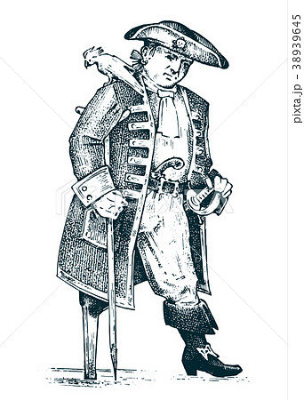Pirate or captain man on ship traveling through Pirate or captain man on ship traveling through 38939645