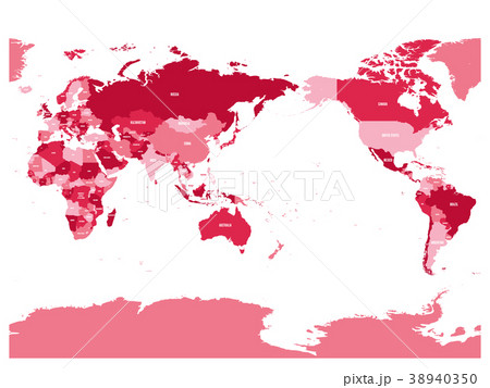 World map in four shades of maroon on white World map in four shades of maroon on white 38940350