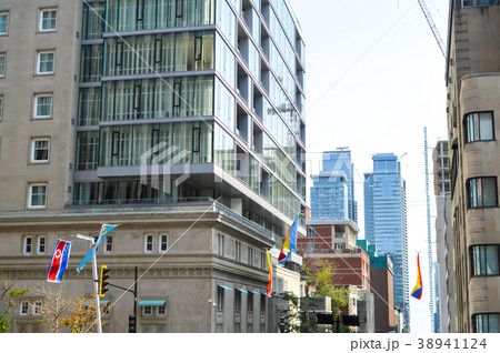 Skyscrapers in Montreal downtown, Canada 38941124