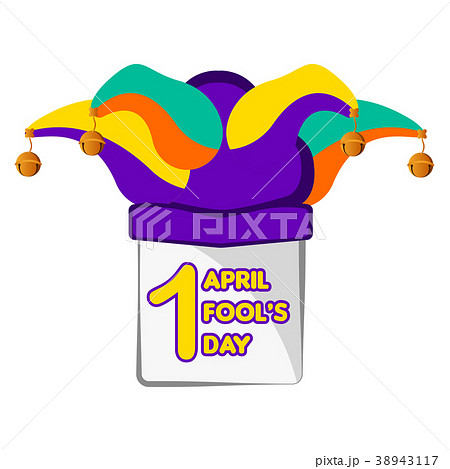 Harlequin hat, April fool day. 38943117