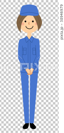 作業服の女性 38946979