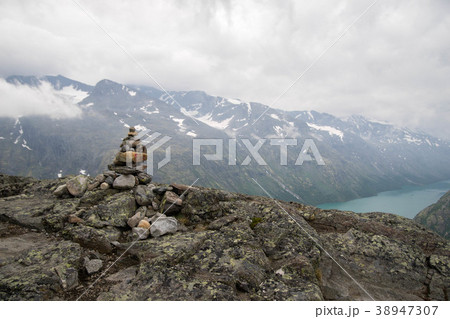 Mountain hiking in Norway 38947307