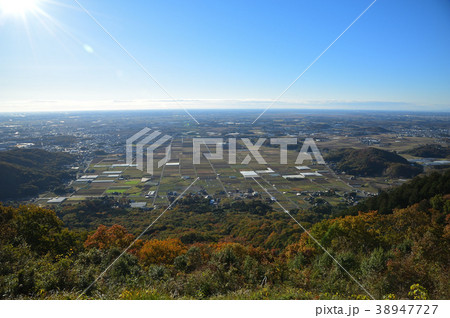 栃木市太平山、晃石山付近から見た関東平野 38947727