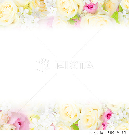 背景 花 フレームのイラスト素材 38949136 Pixta