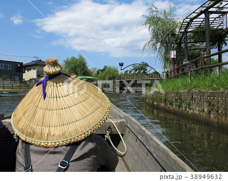 水郷潮来ろ舟遊覧船からの眺め（思案橋） 38949632