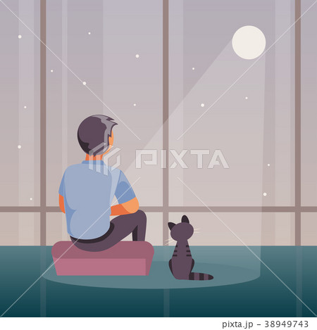 Lonely man vector Lonely man vector 38949743