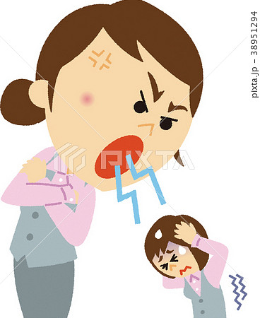 イラスト素材 パワハラ 女 のイラスト素材