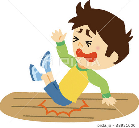 イラスト素材 廊下事故のイラスト素材