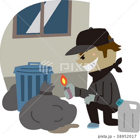 イラスト素材　放火 38952017