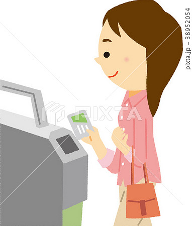 イラスト素材 電子マネー イラスト素材 電子マネー 38952054