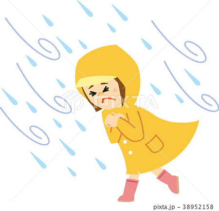 イラスト素材　暴風雨 38952158