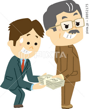 イラスト素材　裏取引き 38952175