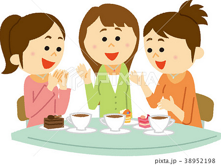 女子会のイラスト素材