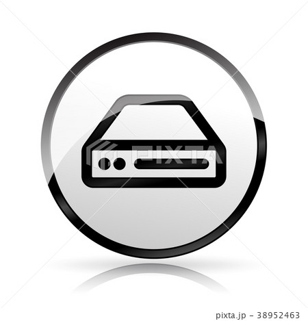 Hdd Icon On White Backgroundのイラスト素材
