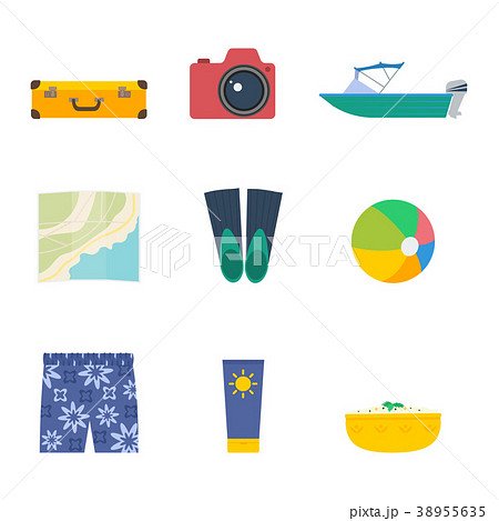 Summer vector set 38955635