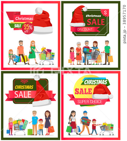 Set of Christmas Sale Premium Quality Banners Set of Christmas Sale Premium Quality Banners 38957170