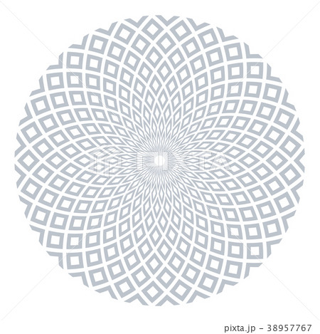 Circle design element. Geometric rotation pattern. 38957767