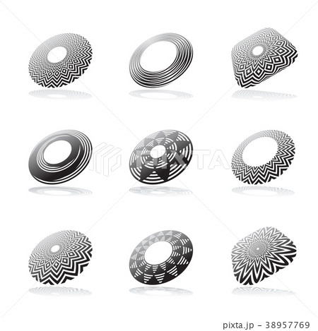 Design elements set. Abstract icons. Design elements set. Abstract icons. 38957769
