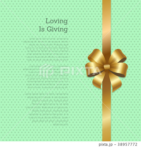 Loving is Giving Cover Design Golden Bow on Ribbon Loving is Giving Cover Design Golden Bow on Ribbon 38957772