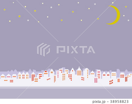 街並み　星　三日月 38958823