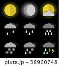 Vector image of set of weather icons 38960748