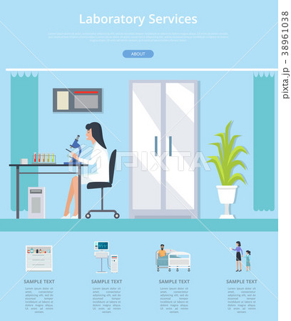 Laboratory Services Review Vector Illustration 38961038