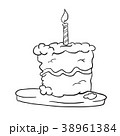birthday cake black 38961384