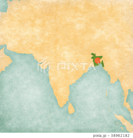 Map of South Asia - Bangladesh 38962182