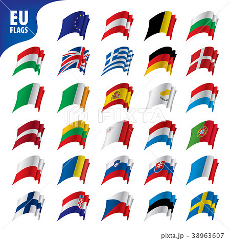 flags of the european union 38963607