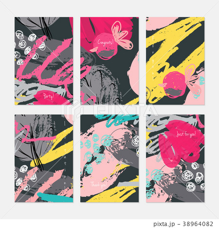 Rough drawn scribbles doodles dots and circle Rough drawn scribbles doodles dots and circle 38964082