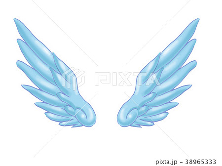 翼のイラスト 羽 羽根 翼 鳥 天使のイラスト素材